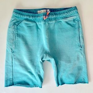 ZARA Boys lightweight turquoise cotton sweat-short in size 9.